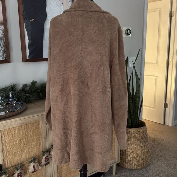 Karen Kane Sweater Coat in Camel - Picture 9 of 11